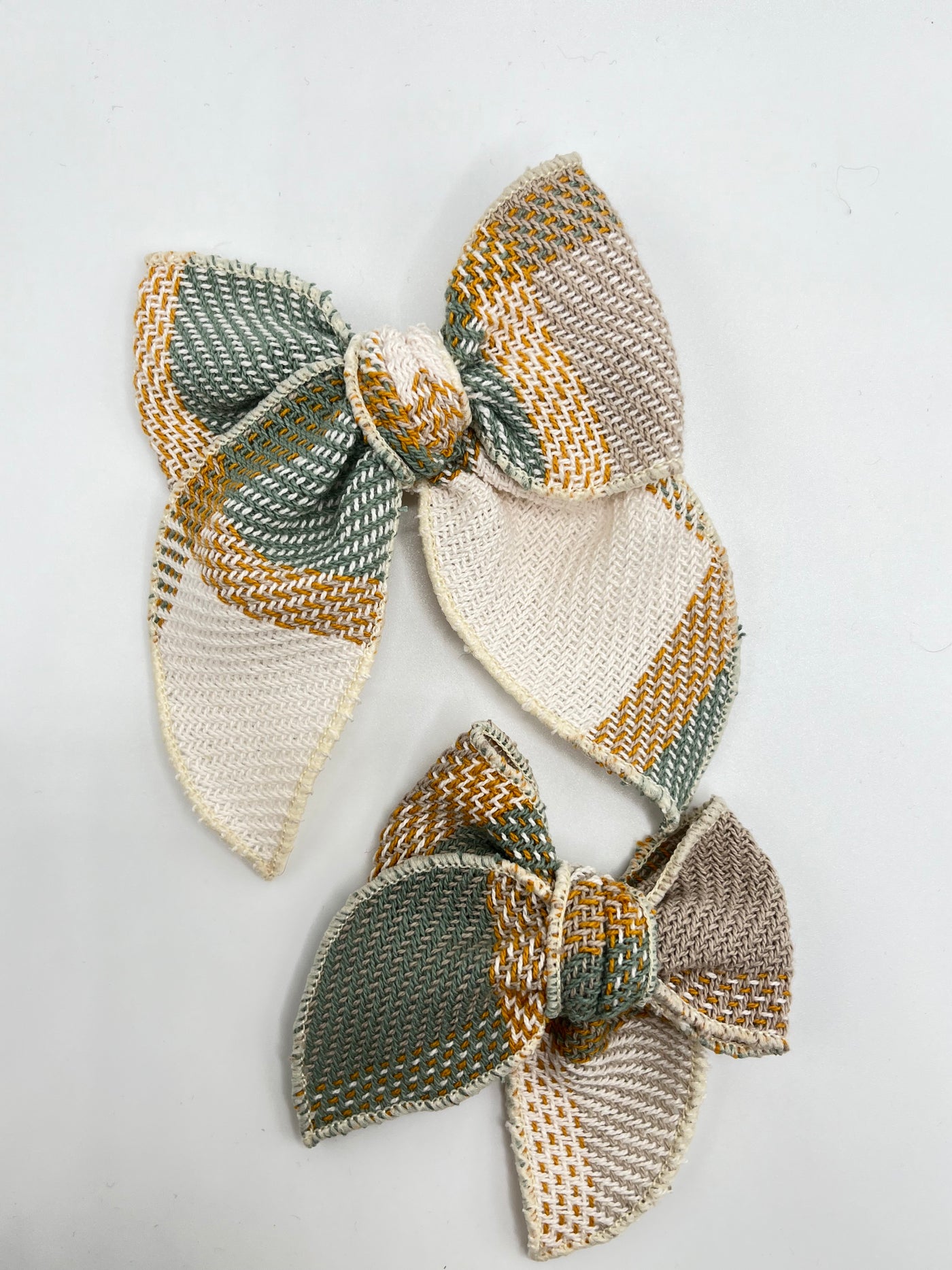Penny Bow- Woven Green
