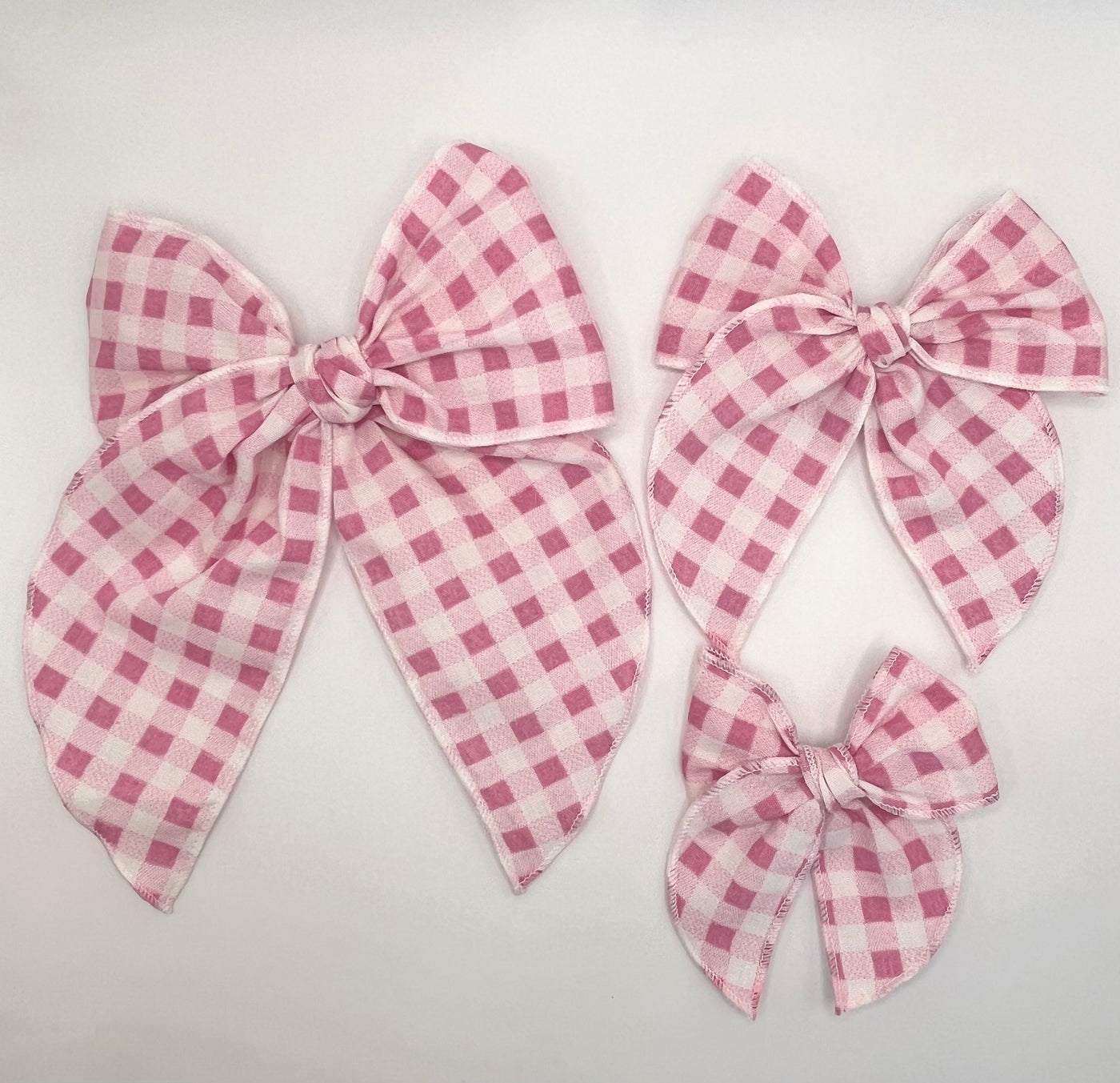Penny Bow- Pink Gingham
