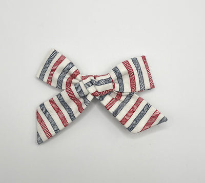 Lolly Bow- Americana stripes