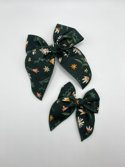 Penny Bow-Green Floral