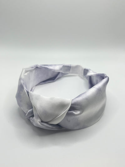 Knot Headband- Purple Silk