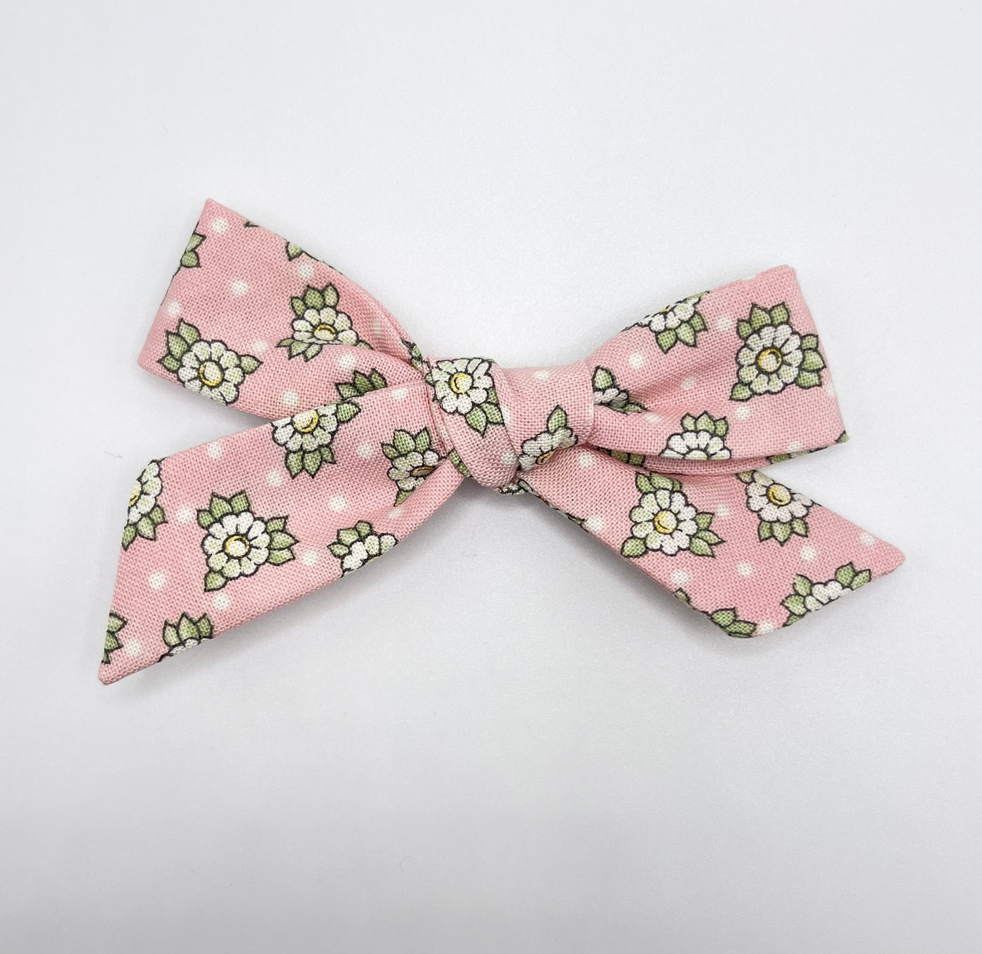 Lolly Bow- Pink Vintage Flowers