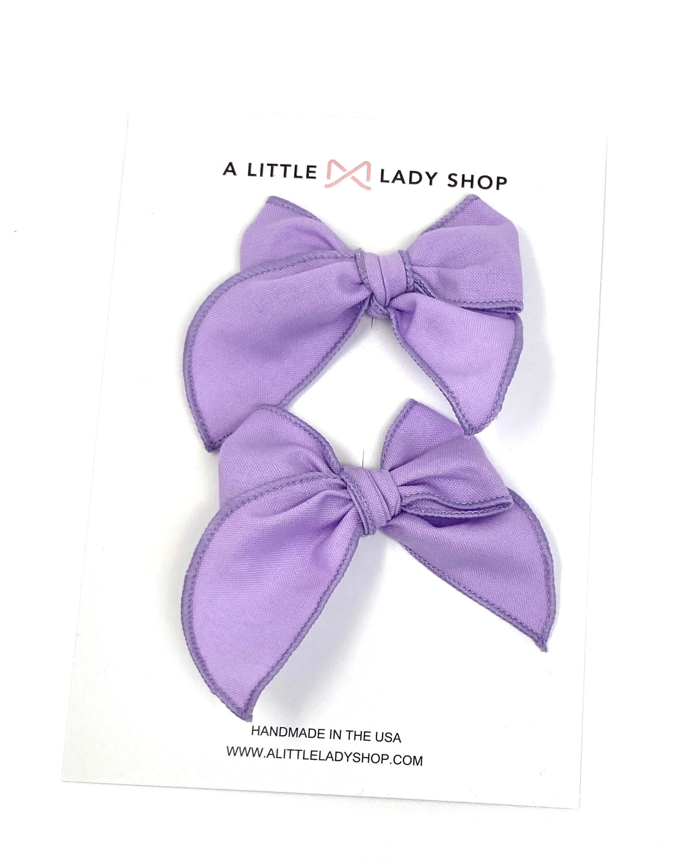 lavender purple pigtail bows for girls
