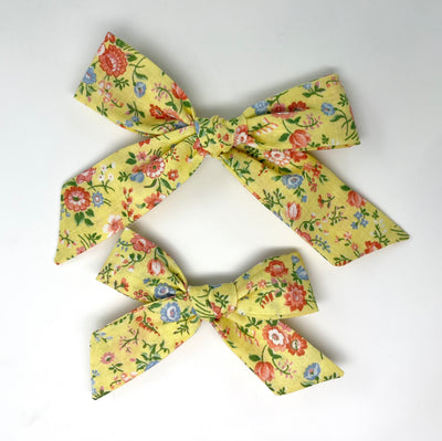 Lolly Bow- Yellow Floral Dream