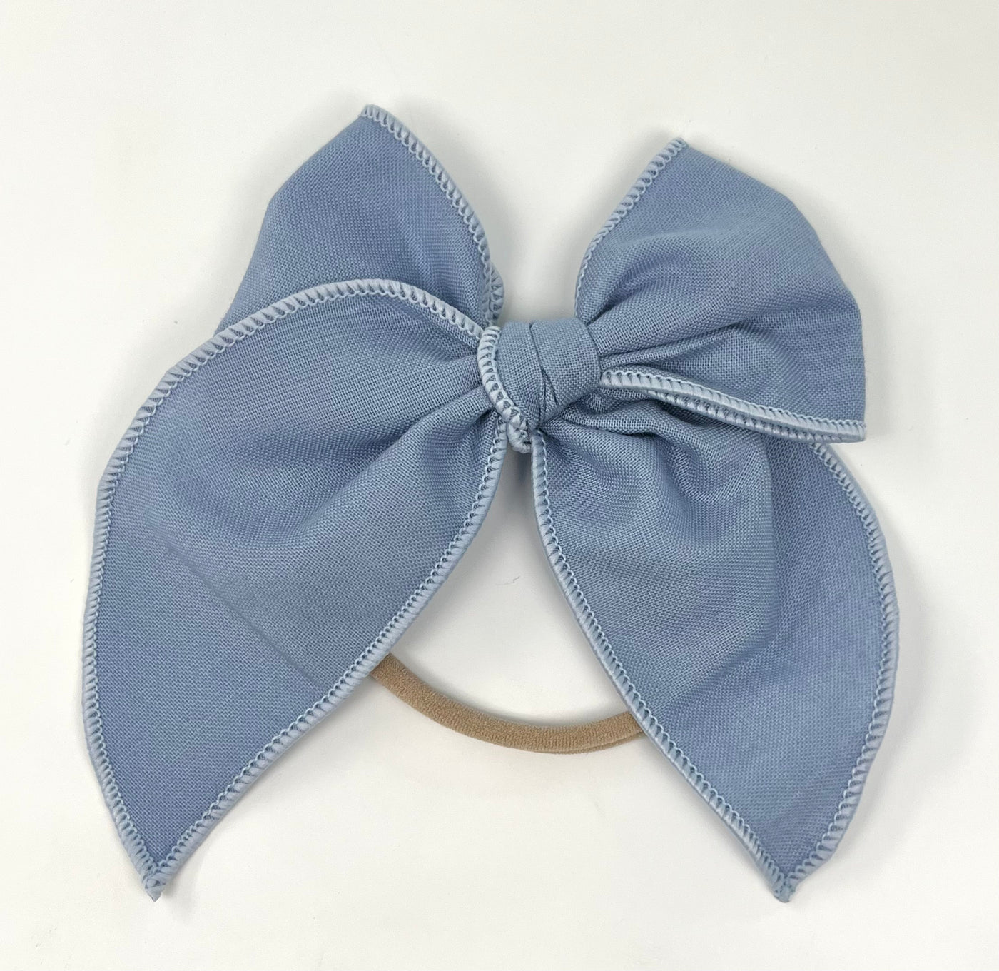 Penny Bow-Vintage Dusty Blue