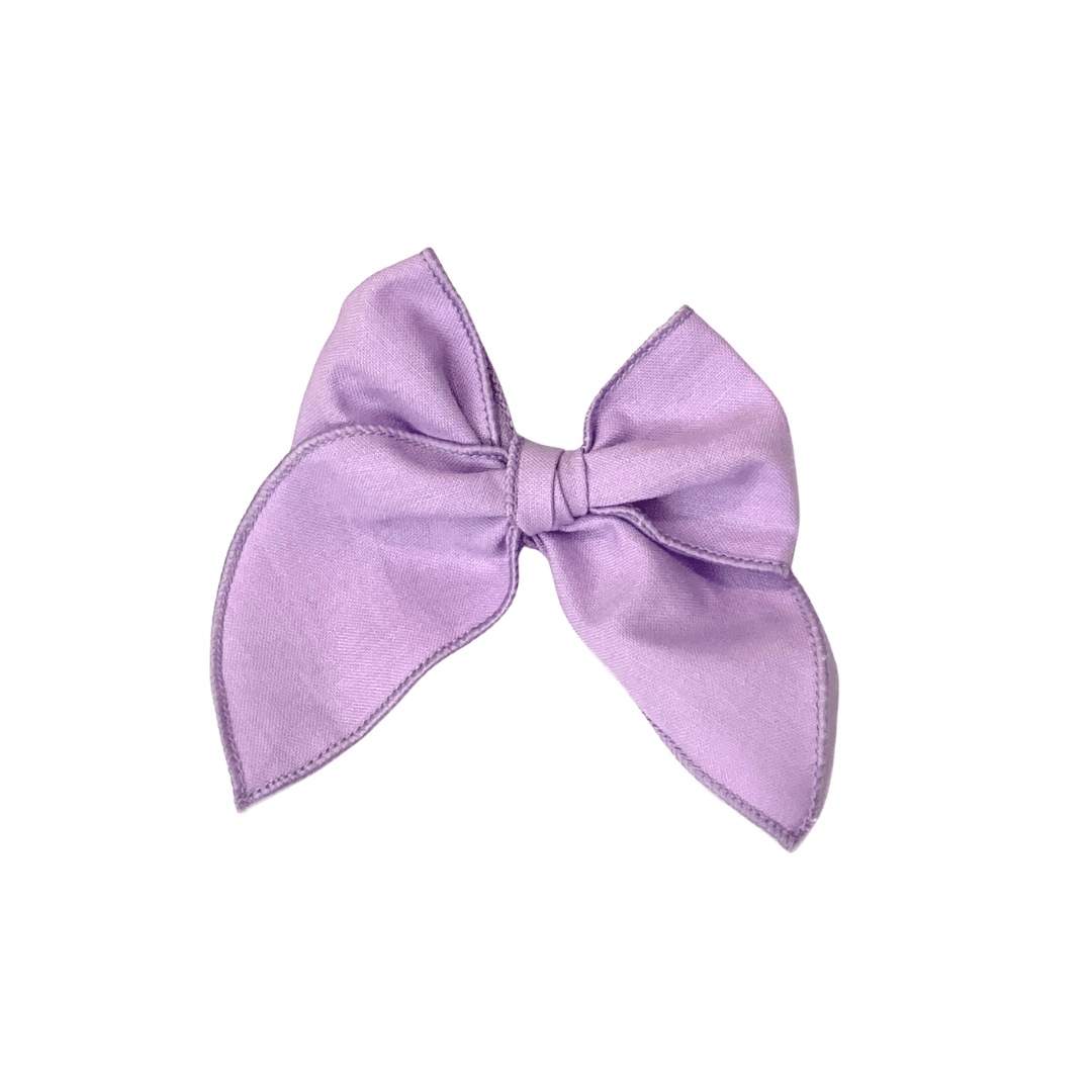girls lavender hair bow