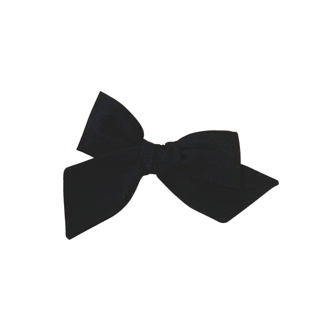 black hair bow for girls